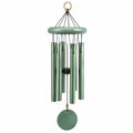 Carillon éolien 70 cm en aluminium vert pour décoration intérieure et extérieure