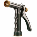 Pistolet d'arrosage 19 x 15 cm en métal noir bronze réglable